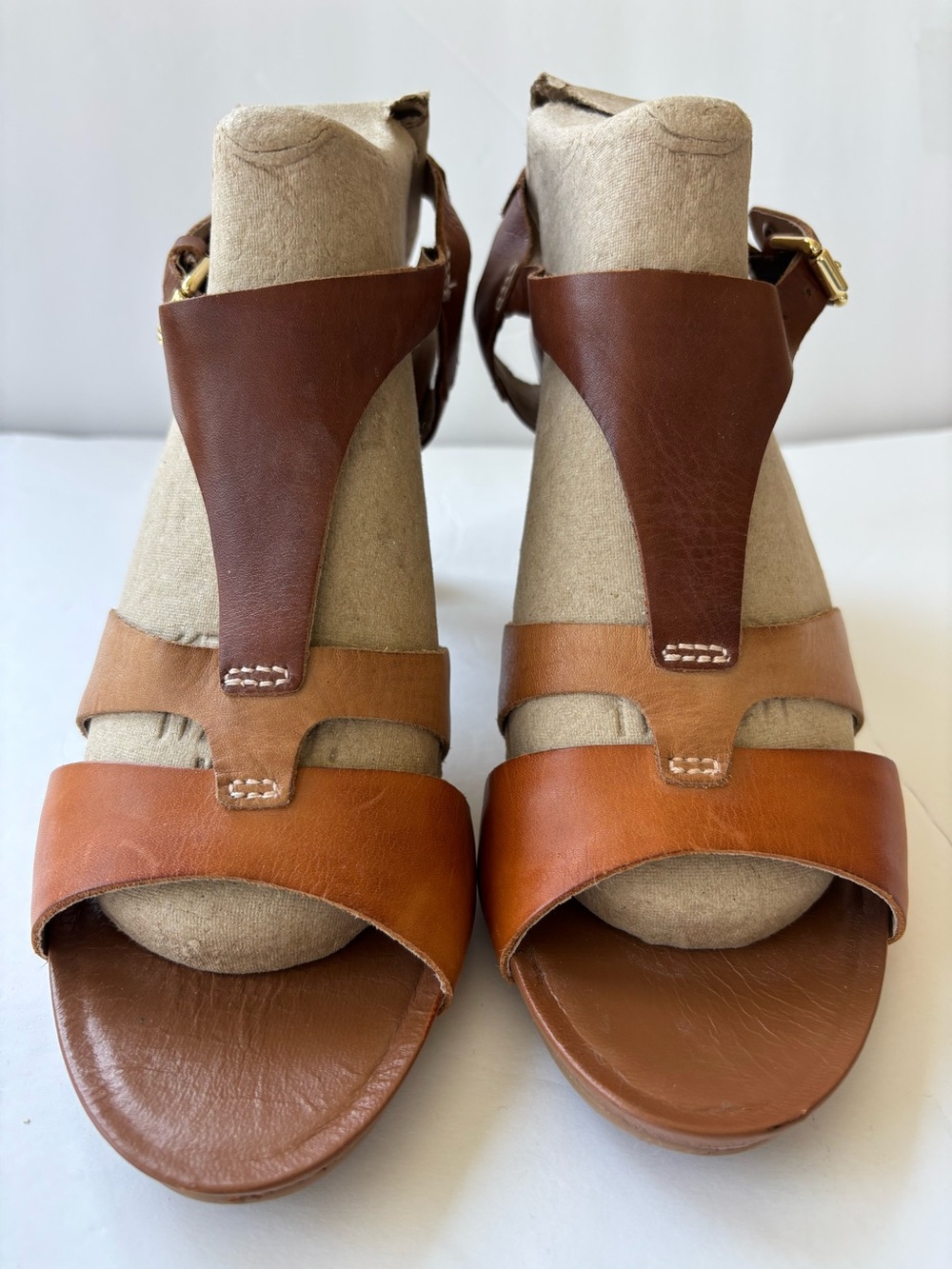 Pikolinos Women’s Brown Leather Strappy Sandals - Classic Tan & Chestnut